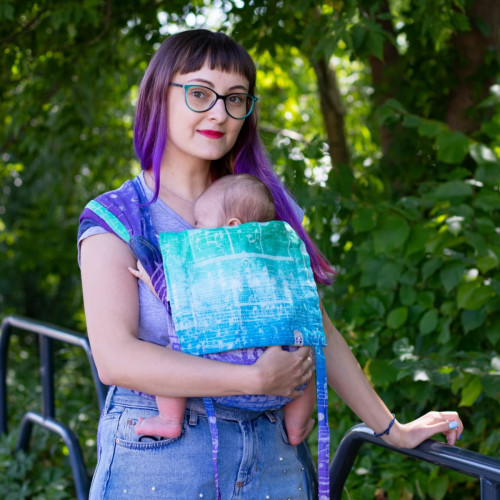 Май-слинг LENNYLAMB Wrap-Tai Carrier Mini Symphony Pure Joy