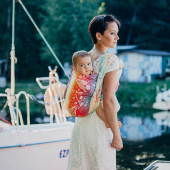 Слинг-шарф LENNYLAMB Dragonfly Rainbow (4,6 м)