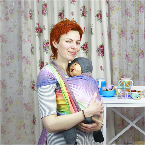 Слинг-шарф GIRASOL Rainbow Dreamer (4,2 м)