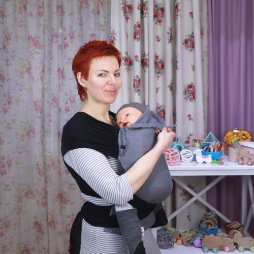 Май-слинг GIRASOL WrapMySol Buckle Oscuro