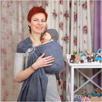 Слинг с кольцами HOPPEDIZ Denim