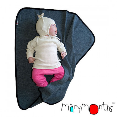 Плед из шерсти мериноса MAM ManyMonths (серый)