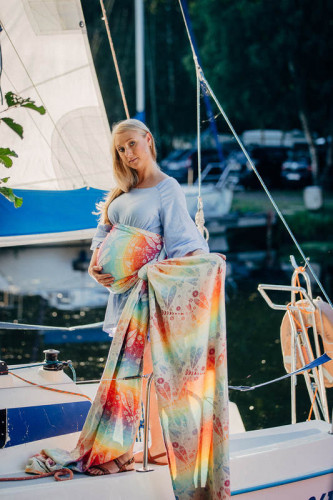Слинг-шарф LENNYLAMB Dragonfly Rainbow (4,6 м)