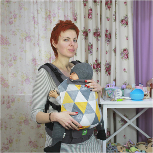 Май-рюкзак LUNA DREAM Grow Up Wrap Big Yellow Triangles