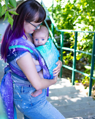 Май-слинг LENNYLAMB Wrap-Tai Carrier Mini Symphony Pure Joy