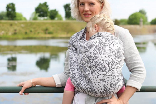 Слинг-шарф YARO SLINGS Ava Contra Grey Confetti (4,6 м)