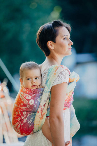Слинг-шарф LENNYLAMB Dragonfly Rainbow (4,6 м)