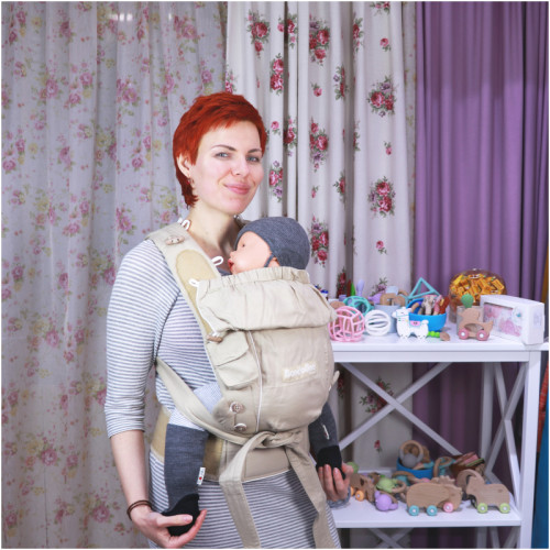 Май-рюкзак HOPPEDIZ BONDOLINO Plus Regular Sand