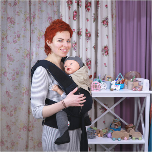 Май-рюкзак HOPPEDIZ BONDOLINO Plus One Size Black-Sand