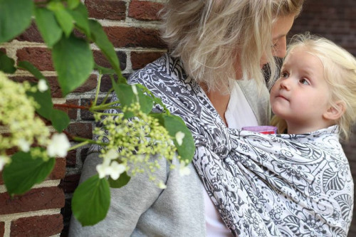 Слинг-шарф YARO SLINGS Ava Contra Grey Confetti (4,6 м)