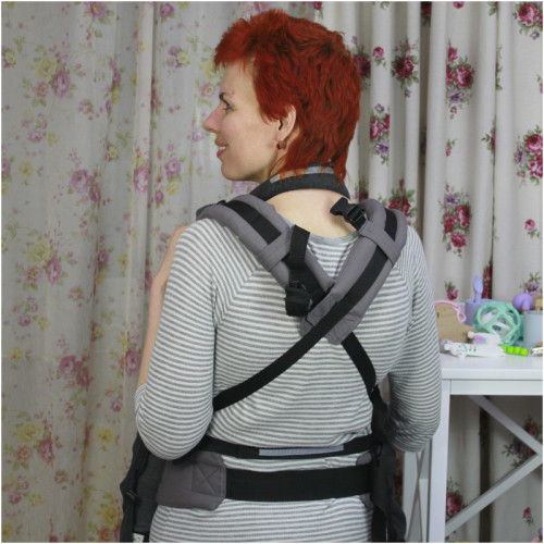 Слингонакидка HOPPEDIZ New Fleece-Cover Basic Anthracite