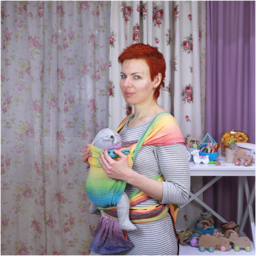 Май-слинг GIRASOL WrapMySol Buckle Rainbow Dreamer