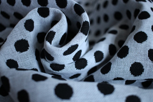 Слинг-шарф YARO SLINGS Polka Dot Contra Black White (3,6 м)