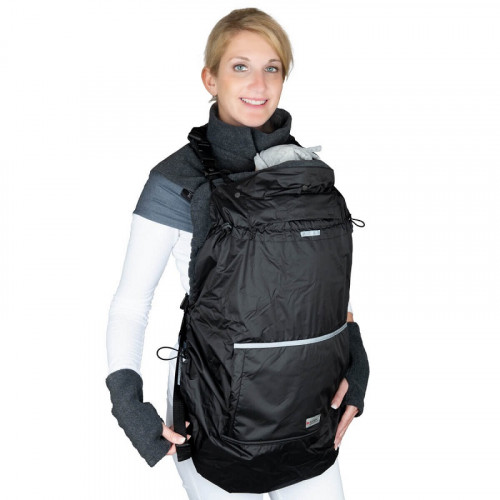 Непромокаемая слингонакидка HOPPEDIZ New Fleece-Cover 3 в 1 Anthracite