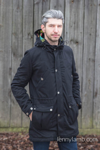 Слингокуртка LENNYLAMB Parka Black 3 в 1 (размер M, чёрный)