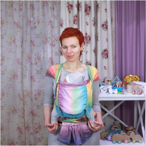 Май-слинг GIRASOL WrapMySol Buckle Rainbow Dreamer