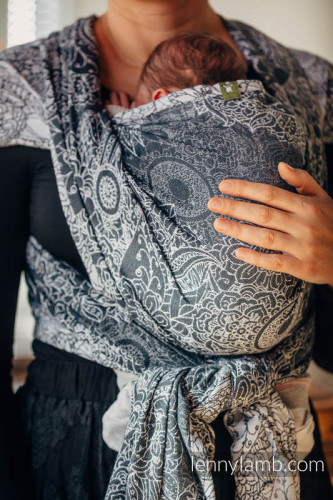 Слинг-шарф LENNYLAMB Wild Wine Grey and White (4,6 м)