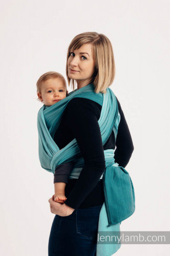Слинг-шарф LENNYLAMB Little Herringbone Ombre Teal (4,6 м)