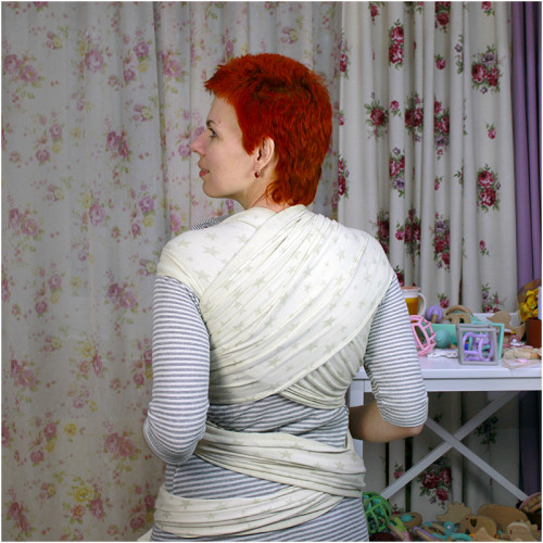 Трикотажный слинг-шарф DIDYMOS Jersey Doubleface Stars Colour Growth Cotton