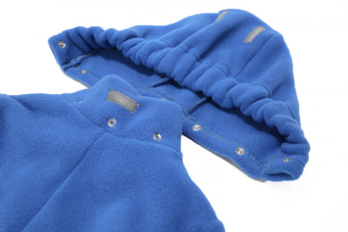 Слингокомбинезон флисовый с функцией высаживания LENESHA (размер 68-74, голубой)