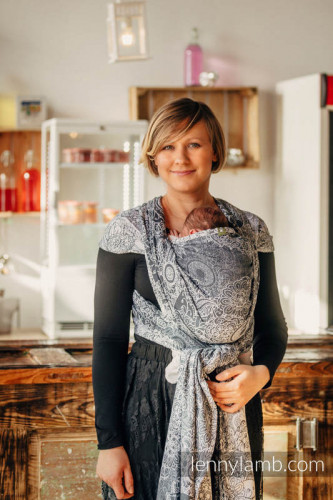 Слинг-шарф LENNYLAMB Wild Wine Grey and White (4,6 м)