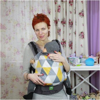 Май-рюкзак LUNA DREAM Grow Up Wrap Big Yellow Triangles