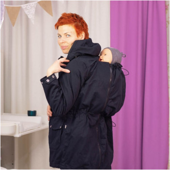 Слингокуртка LENNYLAMB Parka Black 3 в 1 (размер M, чёрный)