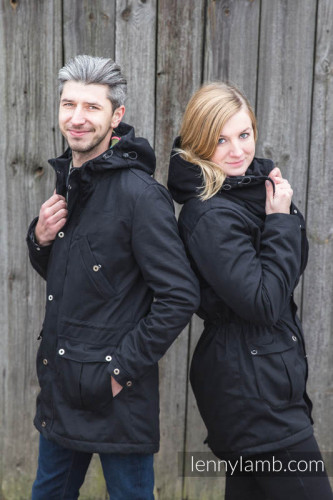 Слингокуртка LENNYLAMB Parka Black 3 в 1 (размер M, чёрный)