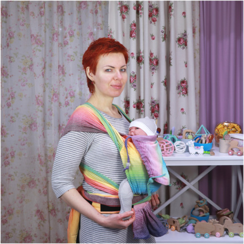 Май-слинг GIRASOL WrapMySol Buckle Rainbow Dreamer