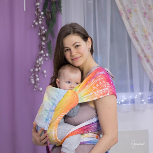Май-слинг LENNYLAMB Wrap-Tai Carrier Mini Symphony Rainbow Light