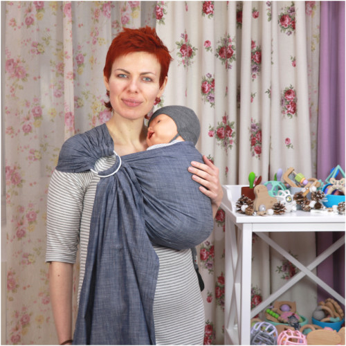 Слинг с кольцами HOPPEDIZ Denim