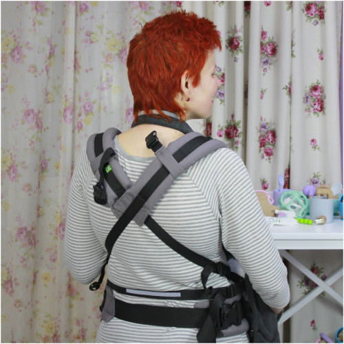 Слингонакидка HOPPEDIZ New Fleece-Cover Basic Anthracite