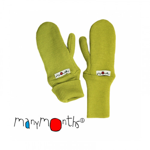 Термоварежки из двойного слоя шерсти мериноса MAM ManyMonths (размер 98-104/110, салатовый)