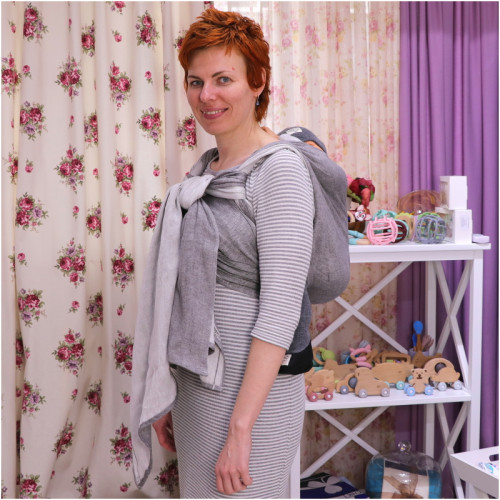 Слинг-шарф DIDYMOS Doubleface Stone Lino (4,7 м)
