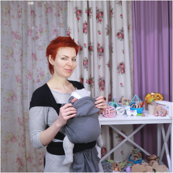 Май-слинг GIRASOL WrapMySol Buckle Oscuro