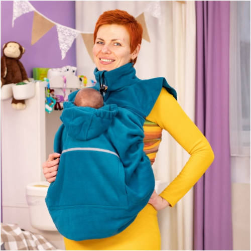 Слингонакидка HOPPEDIZ Fleece-Cover Basic Petrol