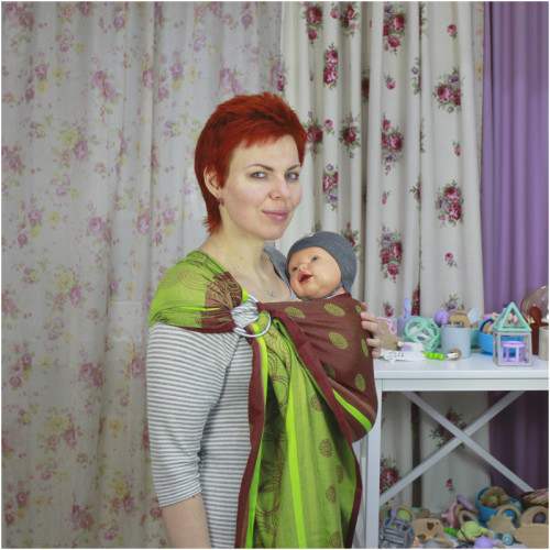 Слинг с кольцами HOPPEDIZ Marrakesh Kiwi