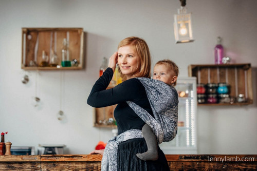 Слинг-шарф LENNYLAMB Wild Wine Grey and White (4,6 м)