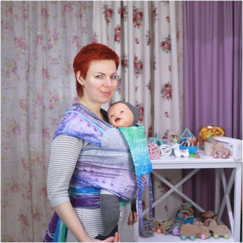 Май-слинг LENNYLAMB Wrap-Tai Carrier Mini Symphony Pure Joy