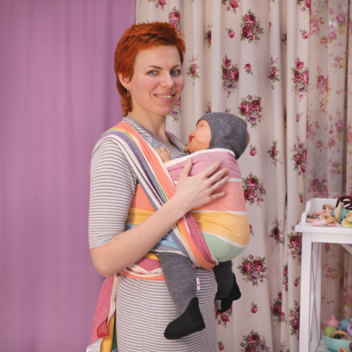 Слинг-шарф GIRASOL Rainbow Herringbone (4,6 м)