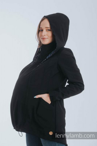 Слингокуртка LENNYLAMB Softshell 3 в 1 (размер M, чёрный)