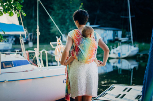 Слинг-шарф LENNYLAMB Dragonfly Rainbow (4,6 м)