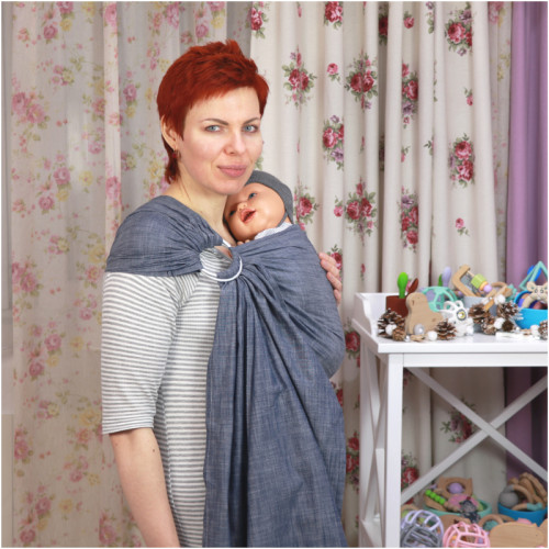 Слинг с кольцами HOPPEDIZ Denim