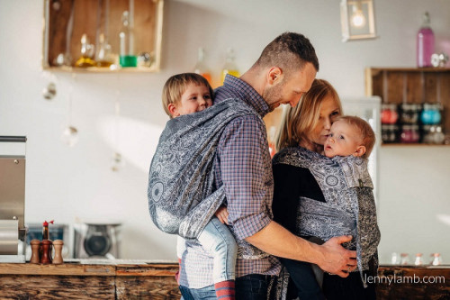 Слинг-шарф LENNYLAMB Wild Wine Grey and White (4,6 м)