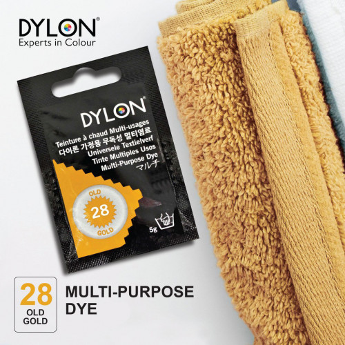Многоцелевой краситель для ручного окрашивания ткани DYLON Multipurpose Old Gold