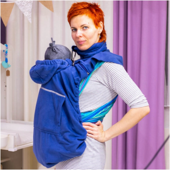 Слингонакидка HOPPEDIZ Fleece-Cover Basic Marine