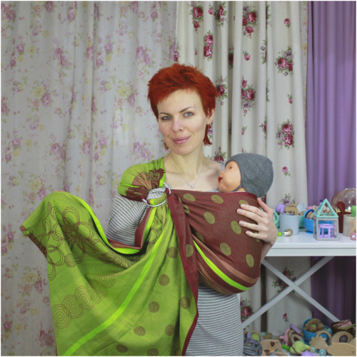 Слинг с кольцами HOPPEDIZ Marrakesh Kiwi
