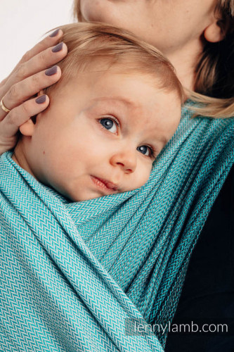 Слинг-шарф LENNYLAMB Little Herringbone Ombre Teal (4,6 м)