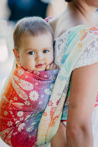 Слинг-шарф LENNYLAMB Dragonfly Rainbow (4,6 м)