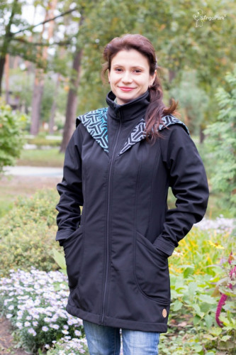 Слингокуртка LENNYLAMB Softshell 3 в 1 (размер S, чёрный)